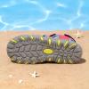 image:imageDREAM PAIRS Boys Girls Summer Outdoor Athletic Sport Sandals Hiking Beach Casual Closed Toe Adjustable Multicolor for ToddlerLittleBig KidsFuchsiaCyanNeonGreen