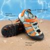 image:imageDREAM PAIRS Boys Girls Summer Outdoor Athletic Sport Sandals Hiking Beach Casual Closed Toe Adjustable Multicolor for ToddlerLittleBig KidsGreenOrange