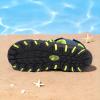 image:imageDREAM PAIRS Boys Girls Summer Outdoor Athletic Sport Sandals Hiking Beach Casual Closed Toe Adjustable Multicolor for ToddlerLittleBig KidsNavyNeonGreen