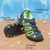 image:imageDREAM PAIRS Boys Girls Summer Outdoor Athletic Sport Sandals Hiking Beach Casual Closed Toe Adjustable Multicolor for ToddlerLittleBig KidsNavyNeonGreen