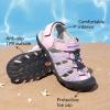 image:imageDREAM PAIRS Boys Girls Summer Outdoor Athletic Sport Sandals Hiking Beach Casual Closed Toe Adjustable Multicolor for ToddlerLittleBig KidsPinkGreyBlue