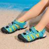 image:imageDREAM PAIRS Boys Girls Summer Outdoor Athletic Sport Sandals Hiking Beach Casual Closed Toe Adjustable Multicolor for ToddlerLittleBig KidsRainbowBlue