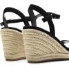 image:imageDREAM PAIRS Espadrilles Wedge Sandals for Women Womens Open Toe Summer Dressy Sandals with Adjustable Ankle Strap and Soft FootbedBlack