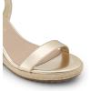 image:imageDREAM PAIRS Espadrilles Wedge Sandals for Women Womens Open Toe Summer Dressy Sandals with Adjustable Ankle Strap and Soft FootbedGold