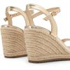 image:imageDREAM PAIRS Espadrilles Wedge Sandals for Women Womens Open Toe Summer Dressy Sandals with Adjustable Ankle Strap and Soft FootbedGold