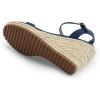 image:imageDREAM PAIRS Espadrilles Wedge Sandals for Women Womens Open Toe Summer Dressy Sandals with Adjustable Ankle Strap and Soft FootbedNavy