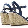 image:imageDREAM PAIRS Espadrilles Wedge Sandals for Women Womens Open Toe Summer Dressy Sandals with Adjustable Ankle Strap and Soft FootbedNavy