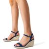 image:imageDREAM PAIRS Espadrilles Wedge Sandals for Women Womens Open Toe Summer Dressy Sandals with Adjustable Ankle Strap and Soft FootbedNavy