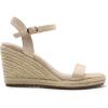 image:imageDREAM PAIRS Espadrilles Wedge Sandals for Women Womens Open Toe Summer Dressy Sandals with Adjustable Ankle Strap and Soft FootbedNude