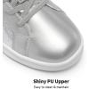 image:imageDREAM PAIRS Girls Boys Sneakers Tennis School Shoes Casual Walking Storybook Footwear for LittleBig KidsSilver