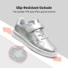 image:imageDREAM PAIRS Girls Boys Sneakers Tennis School Shoes Casual Walking Storybook Footwear for LittleBig KidsSilver