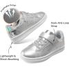 image:imageDREAM PAIRS Girls Boys Sneakers Tennis School Shoes Casual Walking Storybook Footwear for LittleBig KidsSilver