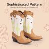 image:imageDREAM PAIRS Girls Cowboy Boots Cowgirl Mid Calf Western Boots with Low Heel Square Toe for Little KidBig KidBeigeTan