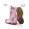 image:imageDREAM PAIRS Girls Cowboy Boots Floral Embroidered Classic Western Cowgirl Boots Square Toe Mid Calf Side Zipper Horsing Party ToddlerLittleBig KidsPurple