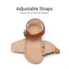 image:imageDREAM PAIRS Girls Sandals Fashion Sandal with Adjustable Straps OpenToe Comfortable Summer Shoes for Toddler Little KidBrown
