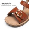 image:imageDREAM PAIRS Girls Sandals Fashion Sandal with Adjustable Straps OpenToe Comfortable Summer Shoes for Toddler Little KidBrown