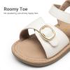 image:imageDREAM PAIRS Girls Sandals Fashion Sandal with Adjustable Straps OpenToe Comfortable Summer Shoes for Toddler Little KidWhite
