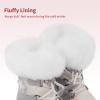 image:imageDREAM PAIRS Girls Toddler Snow Boots Slip Resistant Faux Fur Lined Mid Calf Little Kids Winter ShoesGrayWhite