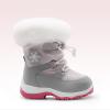 image:imageDREAM PAIRS Girls Toddler Snow Boots Slip Resistant Faux Fur Lined Mid Calf Little Kids Winter ShoesGrayWhite