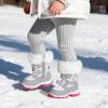 image:imageDREAM PAIRS Girls Toddler Snow Boots Slip Resistant Faux Fur Lined Mid Calf Little Kids Winter ShoesGrayWhite