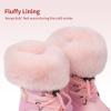 image:imageDREAM PAIRS Girls Toddler Snow Boots Slip Resistant Faux Fur Lined Mid Calf Little Kids Winter ShoesPink