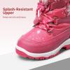 image:imageDREAM PAIRS Girls Toddler Snow Boots Slip Resistant Faux Fur Lined Mid Calf Little Kids Winter ShoesRose Red