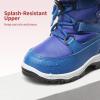 image:imageDREAM PAIRS Girls Toddler Snow Boots Slip Resistant Faux Fur Lined Mid Calf Little Kids Winter ShoesRoyal Blue