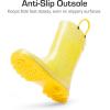 image:imageDREAM PAIRS Kids Rain Boots Glitter Boys Girls with Easyon Handles Sparkly Waterproof Boots Outdoor Playing Rain Boots UnisexChildYellow