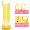 image:imageDREAM PAIRS Kids Rain Boots Glitter Boys Girls with Easyon Handles Sparkly Waterproof Boots Outdoor Playing Rain Boots UnisexChildYellow