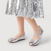 image:imageDREAM PAIRS Little Girls Toddler Ballet Flats Dress Shoes Mary Janes ShoesSilver