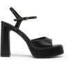 image:imageDREAM PAIRS Platform Heels for Women Square Toe Chunky High Heels Ankle Strap Sandals for Wedding Party Formal EventBlack