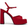 image:imageDREAM PAIRS Platform Heels for Women Square Toe Chunky High Heels Ankle Strap Sandals for Wedding Party Formal EventRed