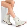 image:imageDREAM PAIRS Snow Boots for Women Waterproof Mid Calf Lace Up Duck Boots Warm Faux Fur FuzzyGo Bold Winter Boots for OutdoorBeige