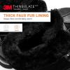 image:imageDREAM PAIRS Snow Boots for Women Waterproof Mid Calf Lace Up Duck Boots Warm Faux Fur FuzzyGo Bold Winter Boots for OutdoorBlack