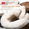 image:imageDREAM PAIRS Snow Boots for Women Waterproof Mid Calf Lace Up Duck Boots Warm Faux Fur FuzzyGo Bold Winter Boots for OutdoorChestnut