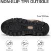 image:imageDREAM PAIRS Snow Boots for Women Waterproof Mid Calf Lace Up Duck Boots Warm Faux Fur FuzzyGo Bold Winter Boots for OutdoorChestnut