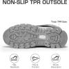 image:imageDREAM PAIRS Snow Boots for Women Waterproof Mid Calf Lace Up Duck Boots Warm Faux Fur FuzzyGo Bold Winter Boots for OutdoorLight Grey