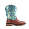 image:imageDREAM PAIRS Toddler Cowboy Boots Cowgirl Boots for Girls Square Toe Mid Calf Boys Western Fashion Riding Shoes for ToddlerLittle KidBig KidBlue