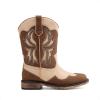 image:imageDREAM PAIRS Toddler Cowboy Boots Cowgirl Boots for Girls Square Toe Mid Calf Boys Western Fashion Riding Shoes for ToddlerLittle KidBig KidBrownCamo