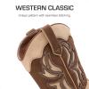 image:imageDREAM PAIRS Toddler Cowboy Boots Cowgirl Boots for Girls Square Toe Mid Calf Boys Western Fashion Riding Shoes for ToddlerLittle KidBig KidBrownCamo