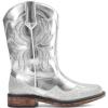 image:imageDREAM PAIRS Toddler Cowboy Boots Cowgirl Boots for Girls Square Toe Mid Calf Boys Western Fashion Riding Shoes for ToddlerLittle KidBig KidSilver