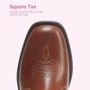 image:imageDREAM PAIRS Toddler Little Boys Girls Cowboy Boots Kids Western Square Toe Riding Mid Calf BootsBrownMulti