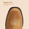 image:imageDREAM PAIRS Toddler Little Boys Girls Cowboy Boots Kids Western Square Toe Riding Mid Calf BootsCamelLight Brown