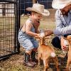 image:imageDREAM PAIRS Toddler Little Boys Girls Cowboy Boots Kids Western Square Toe Riding Mid Calf BootsDark BrownBlack