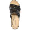 image:imageDREAM PAIRS Women Arch Support Slide Sandals Adjustable Straps Slip On Wedge Sandals Casual Comfort Lightweight Flat SlidesBlack