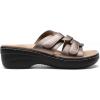 image:imageDREAM PAIRS Women Arch Support Slide Sandals Adjustable Straps Slip On Wedge Sandals Casual Comfort Lightweight Flat SlidesBronze