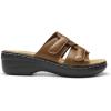 image:imageDREAM PAIRS Women Arch Support Slide Sandals Adjustable Straps Slip On Wedge Sandals Casual Comfort Lightweight Flat SlidesBrown
