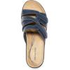 image:imageDREAM PAIRS Women Arch Support Slide Sandals Adjustable Straps Slip On Wedge Sandals Casual Comfort Lightweight Flat SlidesNavy