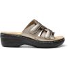 image:imageDREAM PAIRS Women Arch Support Slide Sandals Adjustable Straps Slip On Wedge Sandals Casual Comfort Lightweight Flat SlidesPewter