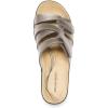 image:imageDREAM PAIRS Women Arch Support Slide Sandals Adjustable Straps Slip On Wedge Sandals Casual Comfort Lightweight Flat SlidesPewter